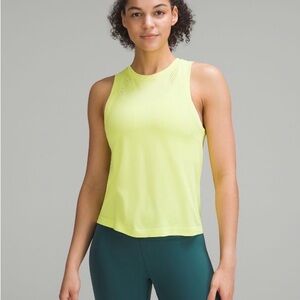NWOT Lululemon Train to Be Tank in Electric Lemon sz 12